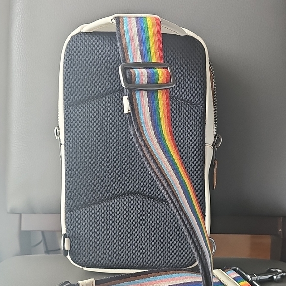 Coach Logo Leather Crossbody Bag - Picture 2 of 11